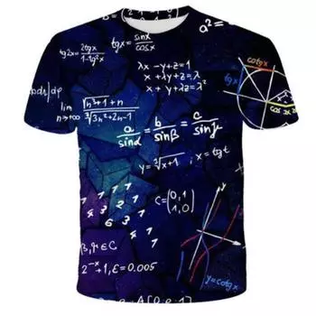 Мужские весенне-летние футболки с модным принтом, круглым вырезом, коротким рукавом, 3D-футболка S