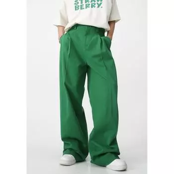 Мужские весенне-летние новые корейские свободные повседневные брюки в пол для папы, разноцветные модные S чёрный