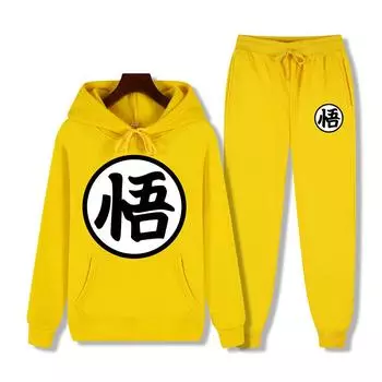 Мужские весенние и осенние модные новые толстовки, трендовые пуловеры с длинными рукавами, повседневные толстовки + брюки, комплекты из 2 предметов, спортивная одежда с капюшоном XL