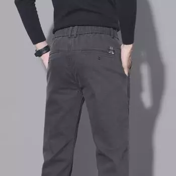 Мужские весенние корейские узкие прямые повседневные эластичные брюки 30 (115-125 jin)