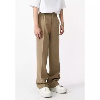 Мужские весенние новинки, базовые свободные повседневные брюки с прямой средней талией и заниженной талией M белый