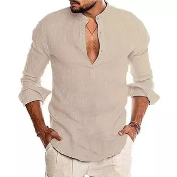 Мужские весенние повседневные рубашки, однотонная уличная уличная блузка на пуговицах, свободные топы с длинными рукавами, мужская базовая простая одежда S белый