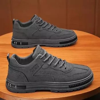 Мужские весенние рабочие туфли дышащие нескользящие повседневные туфли легкие уличные модные кроссовки удобные плоские туфли для ходьбы 39