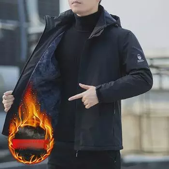 Мужские ветрозащитные куртки с капюшоном 2025 года — повседневные, универсальные, идеально подходят для весны и осени. 4XL