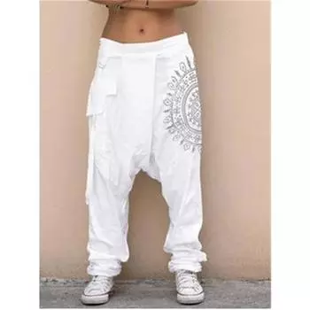 Мужские винтажные повседневные брюки с застежкой-молнией, брюки-харлан, повседневные брюки большого размера 5XL