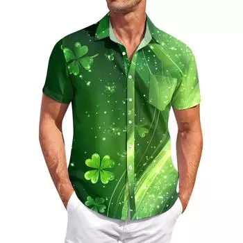 Мужские винтажные рубашки для боулинга на пуговицах с коротким рукавом, летняя пляжная рубашка XXXL