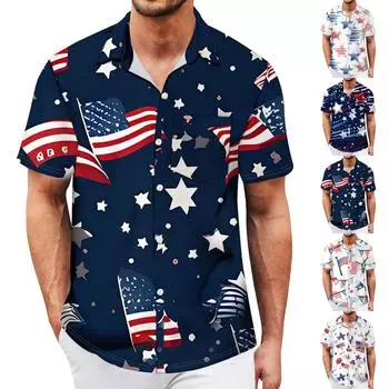 Мужские винтажные рубашки для боулинга на пуговицах с коротким рукавом, летняя пляжная рубашка XL