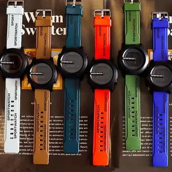 Мужские водонепроницаемые цифровые часы, стильный научно-технический дизайн, светящиеся удобные часы с ремешком, мужские часы