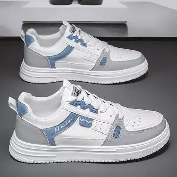 Мужские водонепроницаемые дышащие кожаные туфли-слипоны - повседневные, нескользящие, модные, белые 44