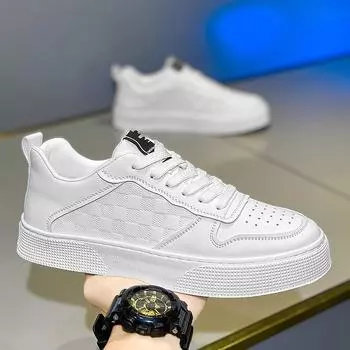 «Мужские водонепроницаемые повседневные кожаные туфли без застежек — мягкая подошва, нескользящая, модные осенние туфли на плоской подошве» 42