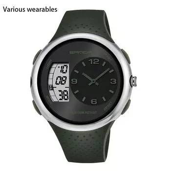 Мужские водонепроницаемые студенческие часы, модные многофункциональные, светящиеся в темноте, для спорта на открытом воздухе, персональные электронные часы