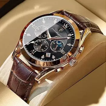 Мужские водонепроницаемые светящиеся модные часы Tantzyu