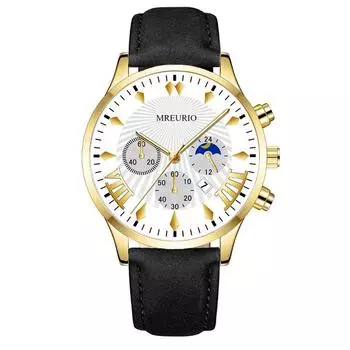 Мужские водонепроницаемые светящиеся наручные часы-будильник для бега One Size золотой