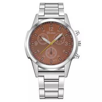 Мужские водонепроницаемые светящиеся наручные часы-будильник для бега One Size кофейный