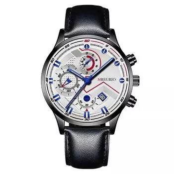 Мужские водонепроницаемые светящиеся наручные часы-будильник для бега One Size чёрный