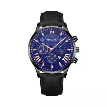 Мужские водонепроницаемые светящиеся наручные часы-будильник для бега One Size синий