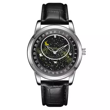 Мужские водонепроницаемые светящиеся наручные часы-будильник для бега One Size чёрный