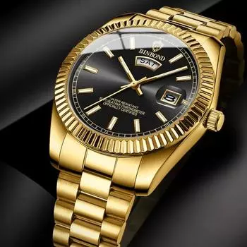 Мужские военные часы для отдыха на открытом воздухе, спортивные светящиеся часы, многофункциональные, полностью стальной ремешок, водонепроницаемые мужские кварцевые часы