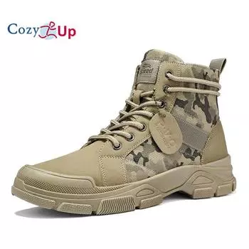 Мужские военные тактические рабочие ботинки, кожаные мотоциклетные армейские ботинки 39 чёрный