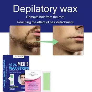 Мужские восковые полоски, отрывные восковые полоски из пчелиного воска для ног, восковые полоски для удаления волос, восковые полоски для тела, удаление волос для лица, подмышек, бикини, восковые полоски