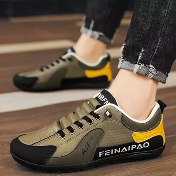 Мужские всесезонные низкие кеды с одной педалью, модные кожаные повседневные спортивные туфли корейской версии, модные туфли на плоской подошве 39