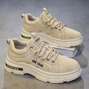 Мужские высокие ботинки для походов на открытом воздухе, повседневная дорожная обувь, универсальная удобная обувь для ходьбы, нескользящие износостойкие ботинки по щиколотку 39 хаки