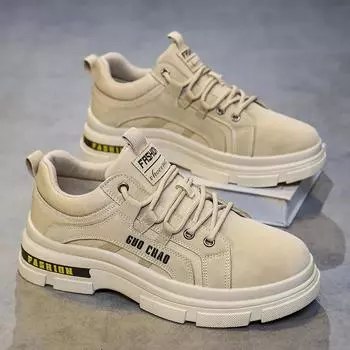 Мужские высокие ботинки для походов на открытом воздухе, повседневная дорожная обувь, универсальная удобная обувь для ходьбы, нескользящие износостойкие ботинки по щиколотку 39 хаки