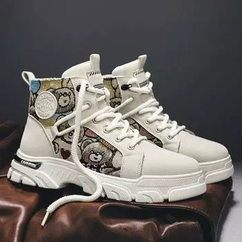 Мужские высокие ботинки из качественной замши, мужские ботинки, теплые ботильоны, мужская новая зимняя рабочая обувь для активного отдыха, ботинки для ходьбы 39