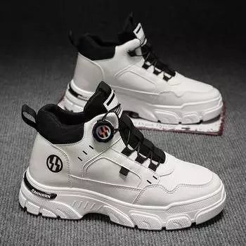 Мужские высокие ботинки Martin — модные повседневные кроссовки на толстой подошве для работы на осень 44