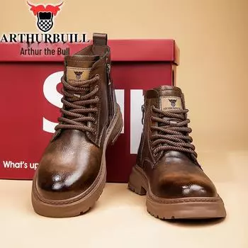 Мужские высокие кожаные ботинки Martin в британском стиле в стиле ретро 2024 года 41