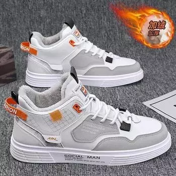 Мужские высокие кроссовки 2024 года, модные кожаные удобные мужские повседневные кроссовки, дизайнерские новые кроссовки на платформе, сохраняющие тепло для активного отдыха, мужские кроссовки для бега 39 хаки