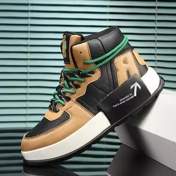 Мужские высокие кроссовки уличная мода толстая подошва кроссовки мужские дизайнерские баскетбольные кроссовки 39