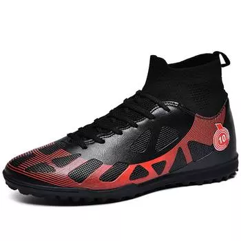 Мужские высокие носки 35–46, футбольные бутсы с короткими ногтями, тренировочные кроссовки для детей и подростков, соревновательные кроссовки, футбольные бутсы 35 белый