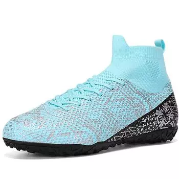 Мужские высокие носки FANQISON 33-46, футбольные бутсы, молодежная спортивная обувь, футбольные тренировочные кроссовки, детские футбольные бутсы 33 белый