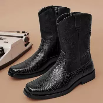 Мужские высокие повседневные ботинки больших размеров на осень и зиму, британские молодежные универсальные модные ботинки с мягкой подошвой, нескользящие уличные ботинки 38