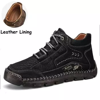 Мужские высокие повседневные туфли Зимняя обувь Повседневная обувь Осень Зима Большие размеры 39-48 39 хаки