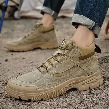 Мужские высокие сапоги, повседневная обувь 38 чёрный