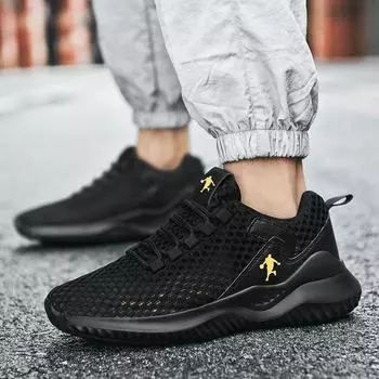 Мужские высококачественные легкие кроссовки для активного отдыха для мужчин, мягкая спортивная обувь, дышащая модная сетчатая обувь для бега, удобная 38 белый