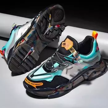 Мужские высококачественные мужские нескользящие резиновые кроссовки TPR на мягкой подошве, модные спортивные кроссовки 39 серый