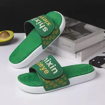 Мужские высококачественные, нескользящие, легкие пляжные сандалии с толстой подошвой - износостойкие для лета 45 чёрный/красный