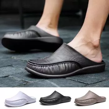 Мужские высококачественные сандалии без шнуровки Eva, модные тапочки, лоферы, прогулочная обувь 40 белый