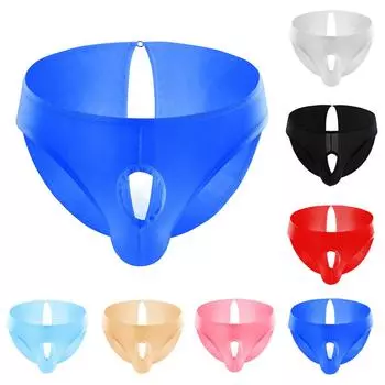 Мужские забавные брюки из ледяного шелка, трусы с низкой талией и точкой росы, брюки с низкой талией L