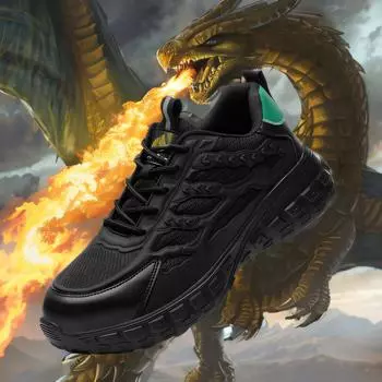 Мужские защитные ботинки высшего качества, рабочая обувь, дышащая, устойчивая к проколам защитная обувь со стальным носком, нескользящие кроссовки унисекс 40