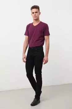 Мужские зауженные брюки из габардина Иисус , черные