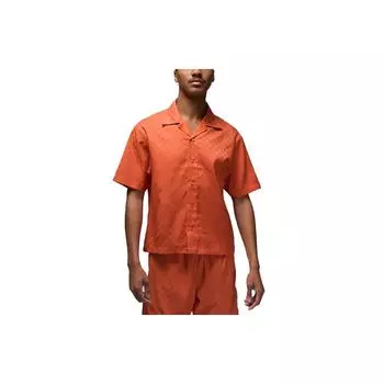 Мужские жаккардовые рубашки с короткими рукавами и логотипом Jordan Essentials Light-Sienna DX9682-812 XXL