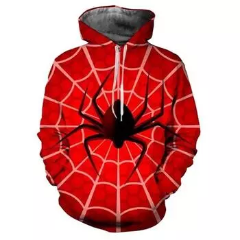 Мужские, женские, детские, классические толстовки с принтом в виде паука, новые, персонализированные, с принтом паука, хип-хоп, уличная одежда, джемпер для пары, толстовки S