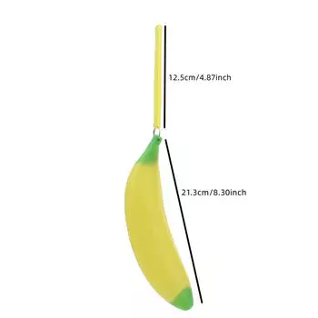 Мужские, женские, девчачьи, силиконовые, портативные, банановые, для монет, пенал, кошелек, сумка, милый, кавайный, кошелек, сумка, брелок One Size жёлтый