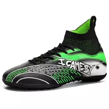 Мужские/женские футбольные бутсы 31-48, резиновые, с мягкой подошвой, короткие, кожаные футбольные бутсы с пятиместным чехлом на пять человек 31 белый