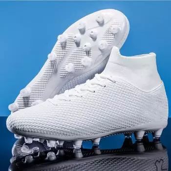 Мужские/женские футбольные бутсы для профессионального обучения Футбольные бутсы для маленьких детей 35 белый