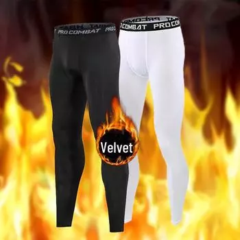 Мужские, женские и детские осенне-зимние быстросохнущие эластичные компрессионные колготки M (Adult) чёрный